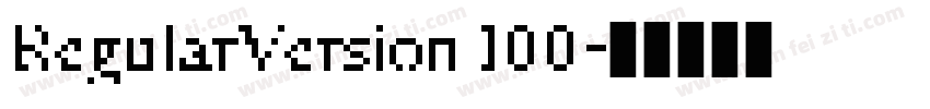 RegularVersion 100字体转换